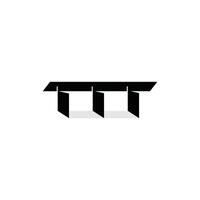 moderne tripler t lettre logo conception, logotype élément pour modèle vecteur