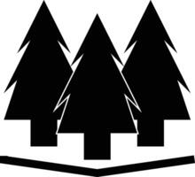 forêt icône signe, pin arbre forêt icône vecteur