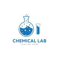 chimique laboratoire logo illustration vecteur