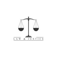 Justice Balance légal loi logo conception vecteur