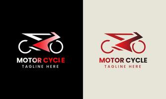 sport automobile logo modèle, parfait logo pour courses équipes, moto, moto communauté, moto logo concept vecteur