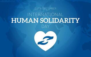 bleu international Humain solidarité journée Contexte illustration avec cœur et mains vecteur