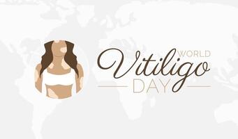 agréable vitiligo journée Contexte illustration pour monde conscience journée vecteur
