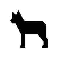 conception d'icône de chien vecteur