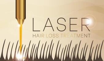 laser cheveux perte traitement Contexte illustration vecteur