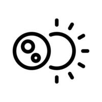 éclipse icône symbole conception illustration vecteur