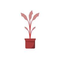 magnifique plante avec doux Couleur pour votre la nature conception. plante illustration avec plat style vecteur