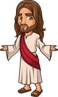 Jésus Christ avec bras large ouvert illustration vecteur
