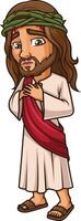 Jésus Christ avec couronne de les épines illustration vecteur