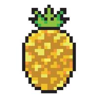ananas dans pixel art style vecteur