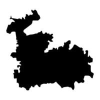 nord district carte, administratif division de Malte. illustration. vecteur