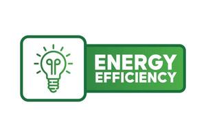 vert énergie Efficacité logo graphique concept vert énergie Contexte vecteur