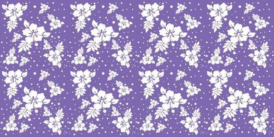 une violet et blanc floral modèle vecteur