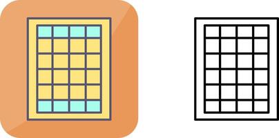 table de les taux icône conception vecteur