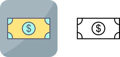 dollar facture icône conception vecteur