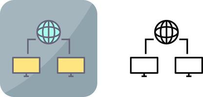 unique l'Internet connectivité icône conception vecteur