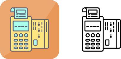 conception d'icône de terminal pos vecteur