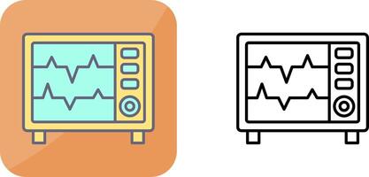 cœur taux moniteur icône conception vecteur