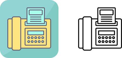 conception d'icône de télécopie vecteur