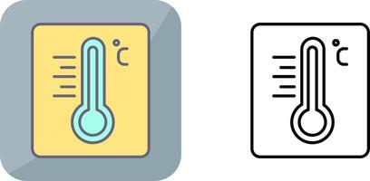 conception d'icône de thermomètre vecteur