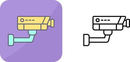 conception d'icône de vidéosurveillance vecteur