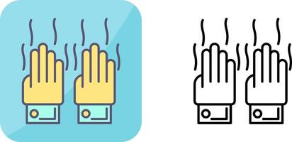 malodorant mains icône conception vecteur