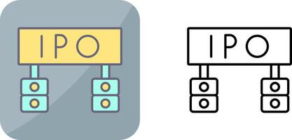 ipo icône conception vecteur