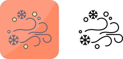 conception d'icône de blizzard vecteur