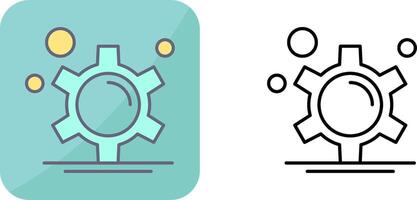 conception d'icône d'engrenage vecteur