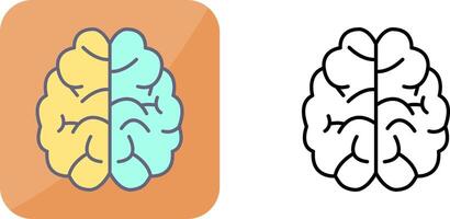 conception d'icône de cerveau vecteur