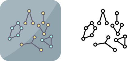 conception d'icône de constellation vecteur