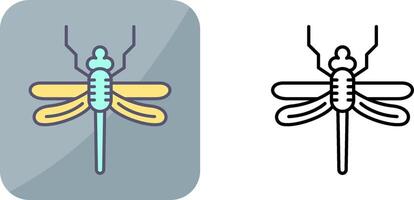 conception d'icône de libellule vecteur