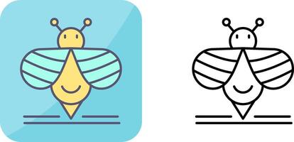 conception d'icône d'abeille vecteur