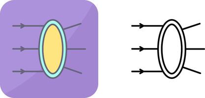 réfraction icône conception vecteur