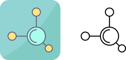 conception d'icône de molécule vecteur