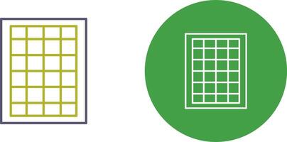 table de les taux icône conception vecteur