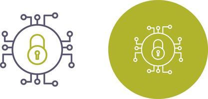 unique Les données Sécurité icône conception vecteur