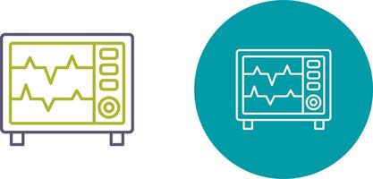 cœur taux moniteur icône conception vecteur