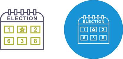 élection journée icône conception vecteur