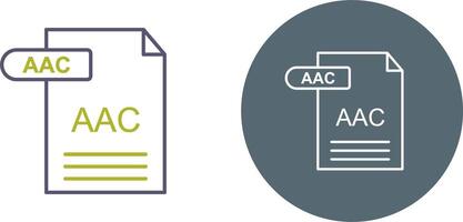 aac icône conception vecteur