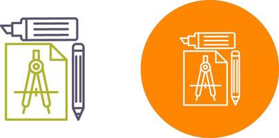 étude outils icône conception vecteur