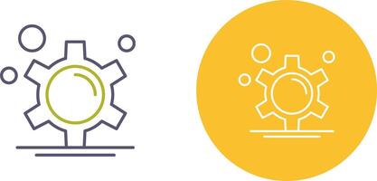 conception d'icône d'engrenage vecteur