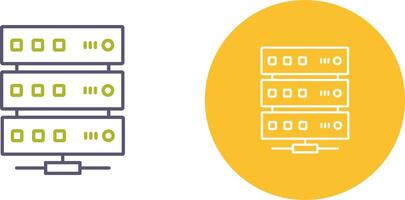 conception d'icône de serveur vecteur