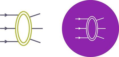 réfraction icône conception vecteur