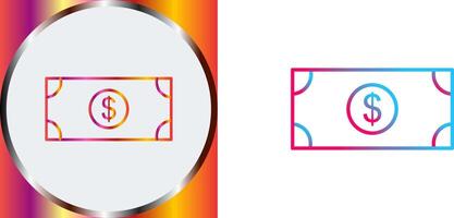 dollar facture icône conception vecteur