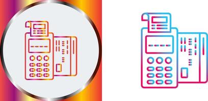 conception d'icône de terminal pos vecteur