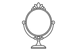 miroir Cadre main tiré illustration conception vecteur