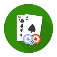 concepts de cartes de poker vecteur