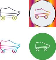 conception d'icône de patins vecteur
