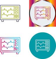 cœur taux moniteur icône conception vecteur